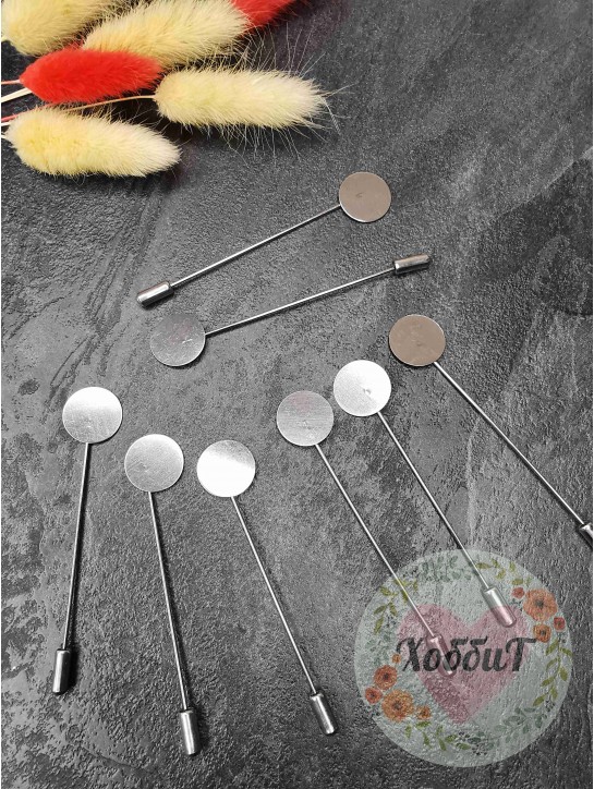 Брошь-игла 8см (серебро)